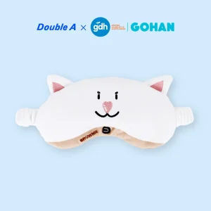 Double A ผ้าปิดตา ลาย โกฮัง สีน้ำตาล