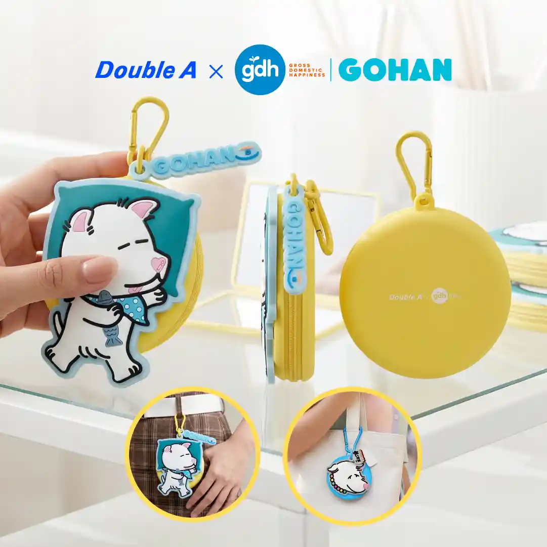 Double A กระเป๋าซิลิโคนอเนกประสงค์ ลาย GOHAN สีฟ้า - Image 3