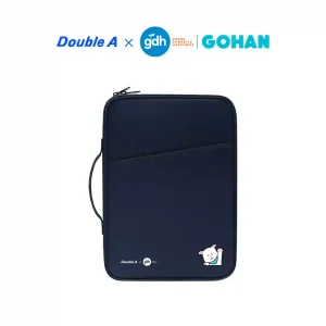 Double A กระเป๋าเอกสาร ลาย GOHAN สีดำ