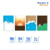 [12 เล่ม] สมุดนักเรียนตัดเก้า 80 แกรม 24 แผ่น ลายUrbanXNature
