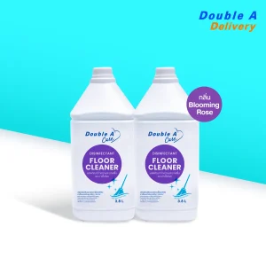 (2 แกลลอน 3.8 L) Double A Care ผลิตภัณฑ์ทำความสะอาดพื้นและฆ่าเชื้อโรค กลิ่น Blooming Rose
